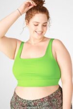 Fabletics terroso/verde cítrico 420HR1907 sutiã reversível harlyn mulheres - Image 2