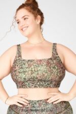 Fabletics terroso/verde cítrico 420HR1907 sutiã reversível harlyn mulheres