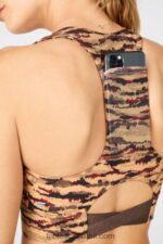 Fabletics tigresa de cacau/logotipo de cacau 420HR1842 sutiã esportivo midi impacto médio para viagem 131 mulheres - Image 2