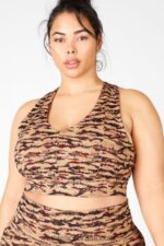 Fabletics tigresa de cacau/logotipo de cacau 420HR1843 sutiã esportivo midi impacto médio para viagem 131 mulheres - Image 3