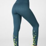 Fabletics tonal azul celeste/maçã azeda 420HR1298 legging cintura alta sem costura mulheres