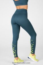 Fabletics tonal azul celeste/maçã azeda 420HR1298 legging cintura alta sem costura mulheres