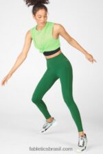 Fabletics toque preto/limão 420HR1884 sutiã esportivo blare crossback de médio impacto mulheres - Image 2