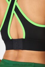 Fabletics toque preto/limão 420HR1884 sutiã esportivo blare crossback de médio impacto mulheres - Image 4