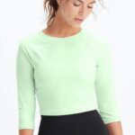 Fabletics tranquilo 420HR2658 top manga balé dorothy mulheres