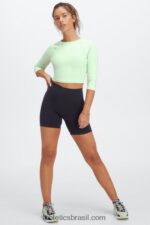 Fabletics tranquilo 420HR2658 top manga balé dorothy mulheres - Image 3
