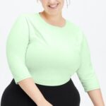 Fabletics tranquilo 420HR2659 top manga balé dorothy mulheres
