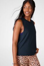 Fabletics trovão 420HR2349 tanque muscular de jade mulheres
