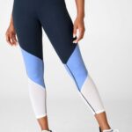Fabletics trovão/safira gelo/branco 420HR1061 zona cintura alta 7/8 mulheres