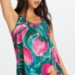 Fabletics tulipas pintadas 420HR2235 tanque de dormir mulheres