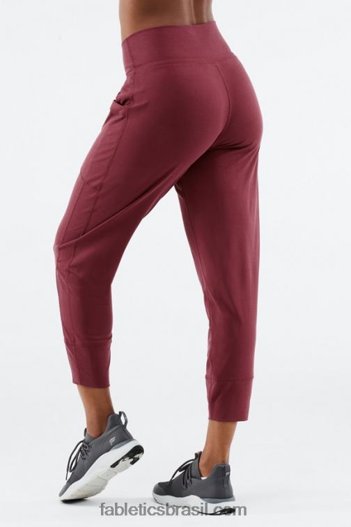 Fabletics ultravioleta/casca de salgueiro 420HR157 calça de cordão de malha elegante mulheres - Image 3