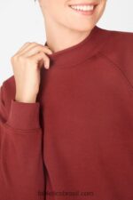 Fabletics umbria vermelho 420HR2540 pulôver manga longa james mulheres - Image 3