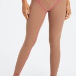 Fabletics ursinho/fúcsia 420HR1084 legging waffle mulheres