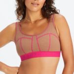 Fabletics ursinho/fúcsia 420HR1534 sutiã waffle mulheres