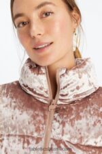 Fabletics Urso de pelúcia 420HR2785 jaqueta puffer cropped de veludo Wander mulheres - Image 6