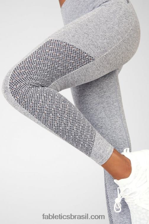 Fabletics urze cinza 420HR1009 Sync legging cintura alta sem costura 7/8 mulheres - Image 3