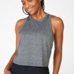 Fabletics urze cinza 420HR2220 tanque clássico dry-flex mulheres