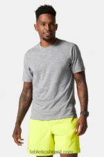 Fabletics urze cinza 420HR3551 camiseta da primeira fila homens