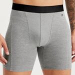 Fabletics urze cinza 420HR3741 a cueca boxer blueprint homens