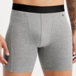 Fabletics urze cinza 420HR3742 a cueca boxer blueprint homens