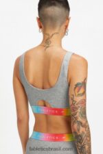 Fabletics urze cinza claro 420HR1584 bralette lounge 24 horas por dia, 7 dias por semana mulheres - Image 2