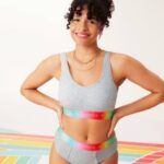 Fabletics urze cinza claro 420HR1584 bralette lounge 24 horas por dia, 7 dias por semana mulheres