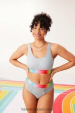 Fabletics urze cinza claro 420HR1584 bralette lounge 24 horas por dia, 7 dias por semana mulheres