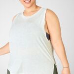 Fabletics urze cinza claro 420HR2404 tanque de amor mulheres