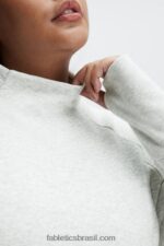 Fabletics urze cinza claro 420HR2503 túnica decote em funil zaylee mulheres - Image 2
