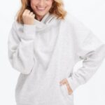 Fabletics urze cinza claro 420HR2517 moletom ecológico mulheres