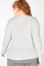 Fabletics urze cinza claro 420HR2733 camiseta manga longa jess mulheres - Image 2
