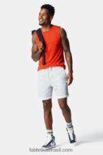 Fabletics urze cinza claro 420HR3286 o short leve homens - Image 3