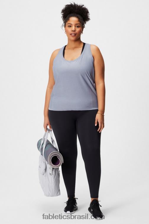 Fabletics urze cinza clássico 420HR2140 tanque racerback de tecnologia de penas mulheres - Image 3