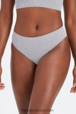 Fabletics urze cinza clássico 420HR2821 cueca de tricot mulheres