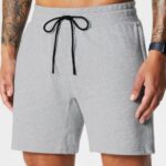 Fabletics urze cinza clássico 420HR3284 o short leve homens