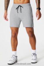 Fabletics urze cinza clássico 420HR3284 o short leve homens - Image 3