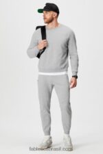 Fabletics urze cinza clássico 420HR3670 a tripulação leve homens - Image 3