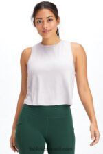 Fabletics urze cinza suave 420HR2207 tanque muscular dry-flex mulheres