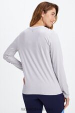Fabletics urze cinza suave 420HR2600 camiseta manga longa dry-flex mulheres - Image 2