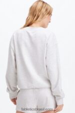 Fabletics urze cinza suave/clube atlético 420HR2652 gola alta curta e leve mulheres - Image 2