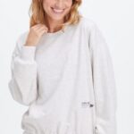 Fabletics urze cinza suave/clube atlético 420HR2652 gola alta curta e leve mulheres