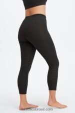 Fabletics urze preta 420HR1065 Legging 7/8 cintura ultra alta restoreknit mulheres - Image 2