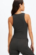 Fabletics urze preta 420HR2269 regata com nervuras restoreknit mulheres - Image 2