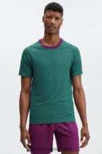 Fabletics verde azul 420HR3480 o tee do dia de treinamento 178 homens