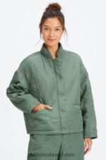 Fabletics verde fumaça 420HR2791 jaqueta acolchoada mulheres - Image 3