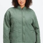 Fabletics verde fumaça 420HR2792 jaqueta acolchoada mulheres