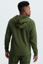 Fabletics verde oliva 420HR3721 moletom com zíper completo pós-jogo homens - Image 2