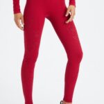 Fabletics vermelho escuro 420HR1088 legging sem costura cintura alta mulheres