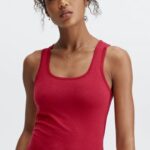 Fabletics vermelho escuro 420HR2256 tanque britt 24/7 mulheres