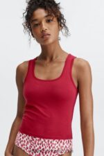 Fabletics vermelho escuro 420HR2256 tanque britt 24/7 mulheres